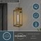 Vaxcel Kinzie 1 Light 16.75in H Dusk to Dawn Gold Vintage Brass Outdoor Wall Lantern Fixture T0707 - alternate 2